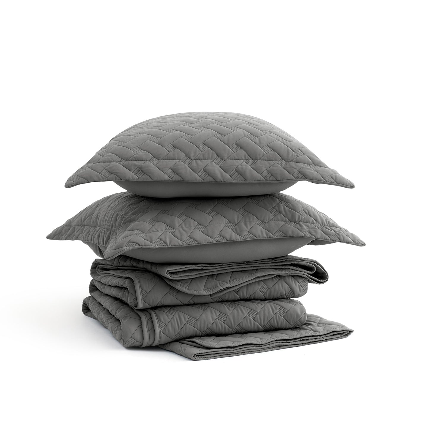 GentleSoft™ Basket-weave Quilt Set