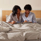 Cotton Linen Hybrid Duvet Cover Set