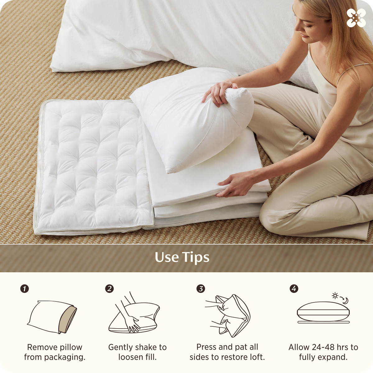 4-in-1 Adjustable Pillow