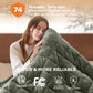 Quilted Sherpa Fleece Heated Blanket