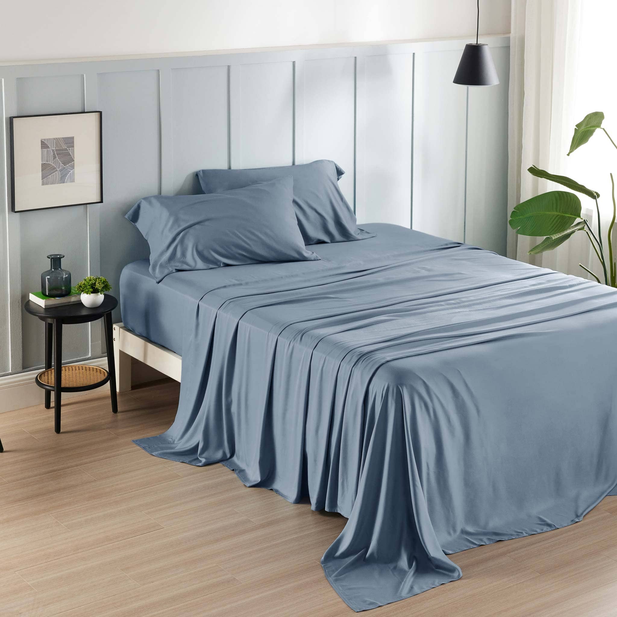 Bedsure Queen Sheets, Rayon Derived from Bamboo, Queen Cooling Sheet Set,  Deep Pocket Up to 16, Bre…See more Bedsure Queen Sheets, Rayon Derived  from
