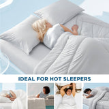 Bedsure Breescape Cooling Comforter for Hot Sleepers Q-Max>0.4