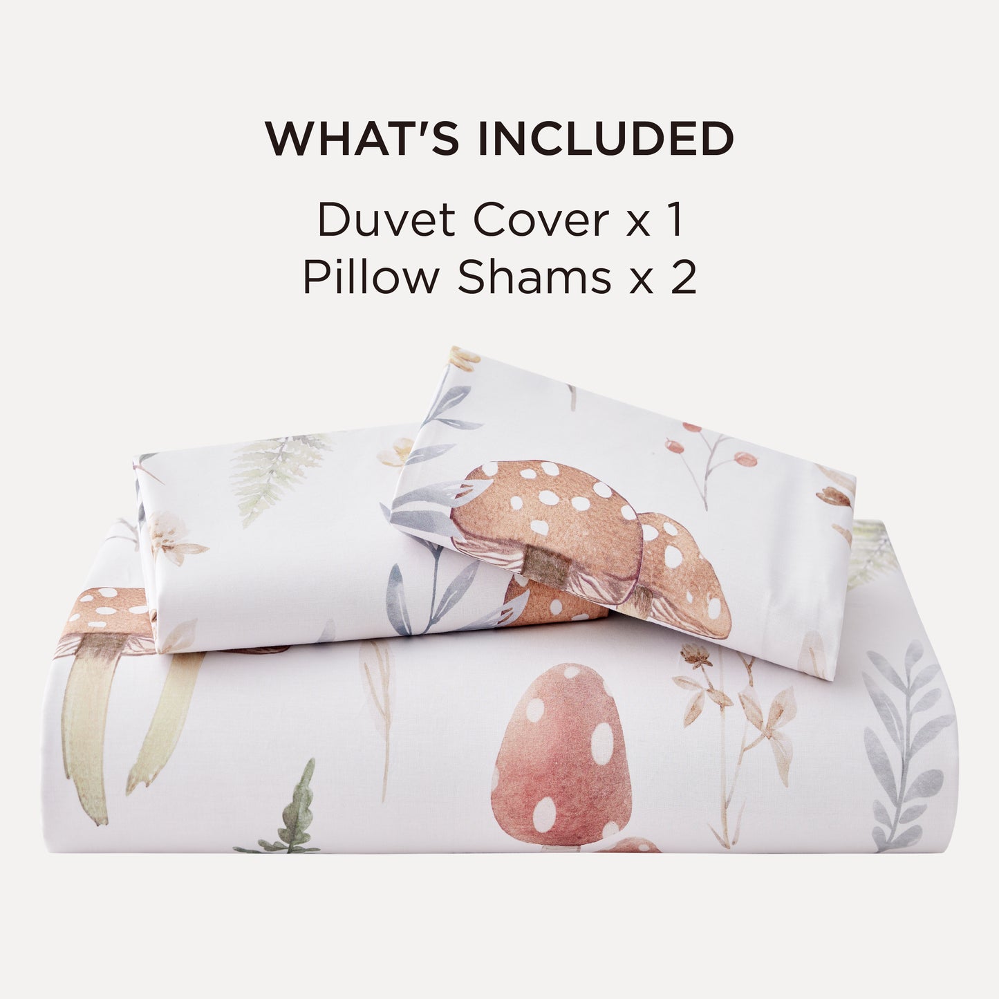 GentleSoft® 100% Cotton Patterned Duvet Cover Set