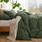 GentleSoft® Cotton Linen Hybrid Duvet Cover Set