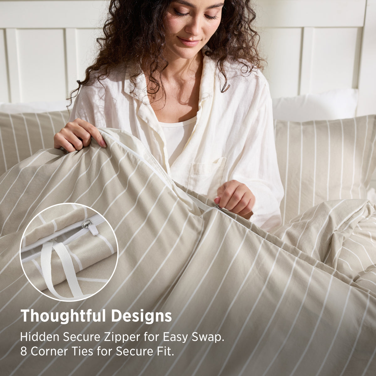Timeless Striped Duvet Cover Set