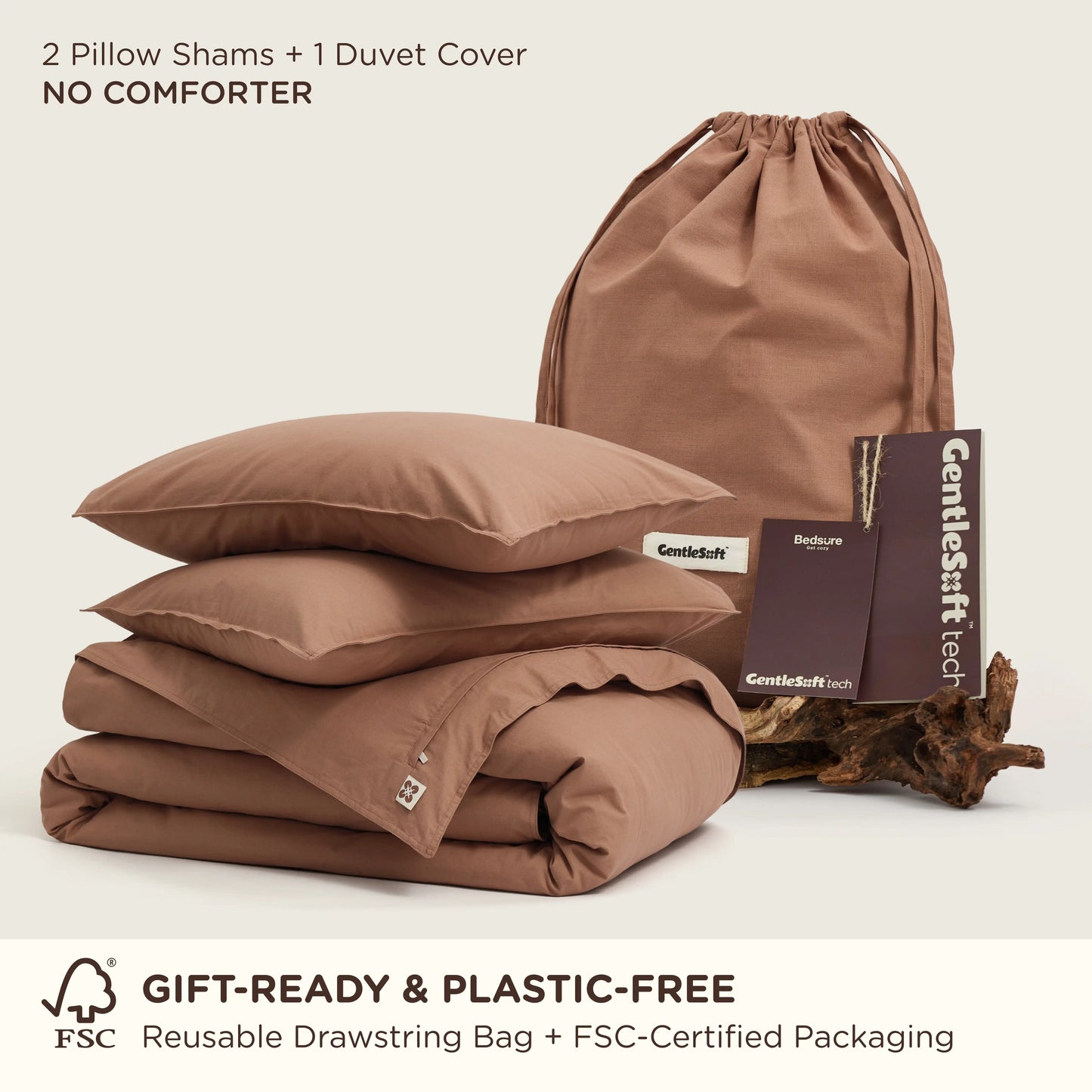 GentleSoft™  Slub Cotton Duvet Cover Set