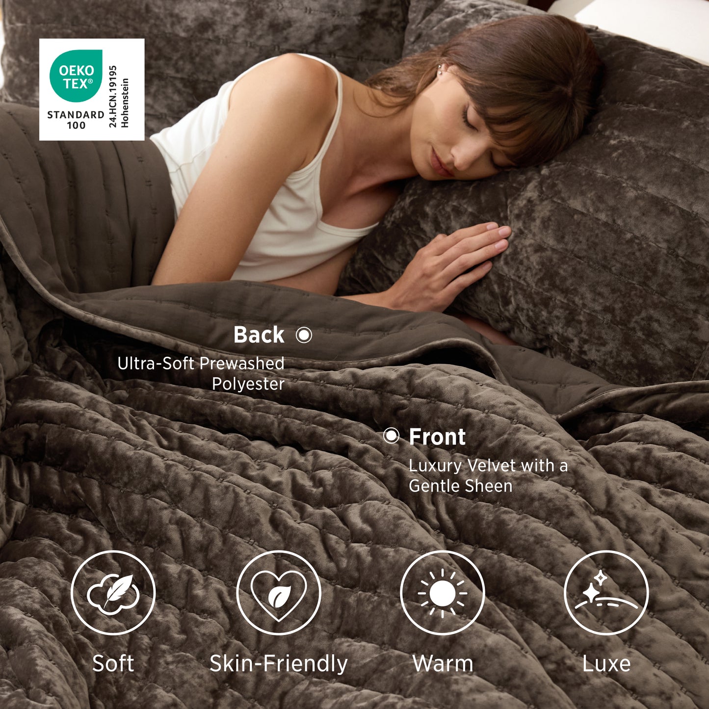 Luxury Velvet Quilt Set