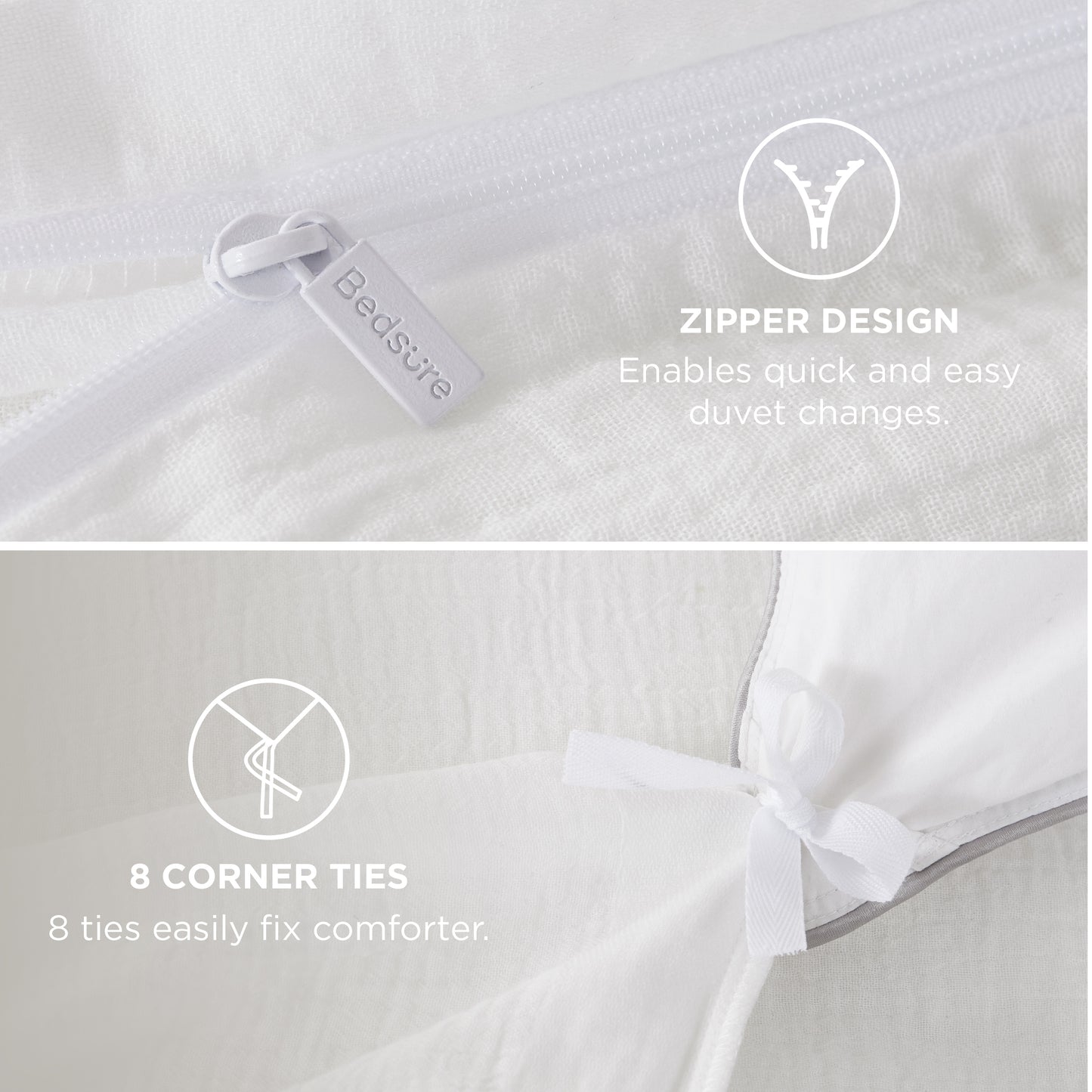 Rayon From Bamboo Cotton Muslin Duvet Cover Set