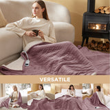 Bedsure Electric Heated Flannel Blanket