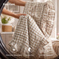 Ruffled Cotton-Like Gingham Duvet Cover Set