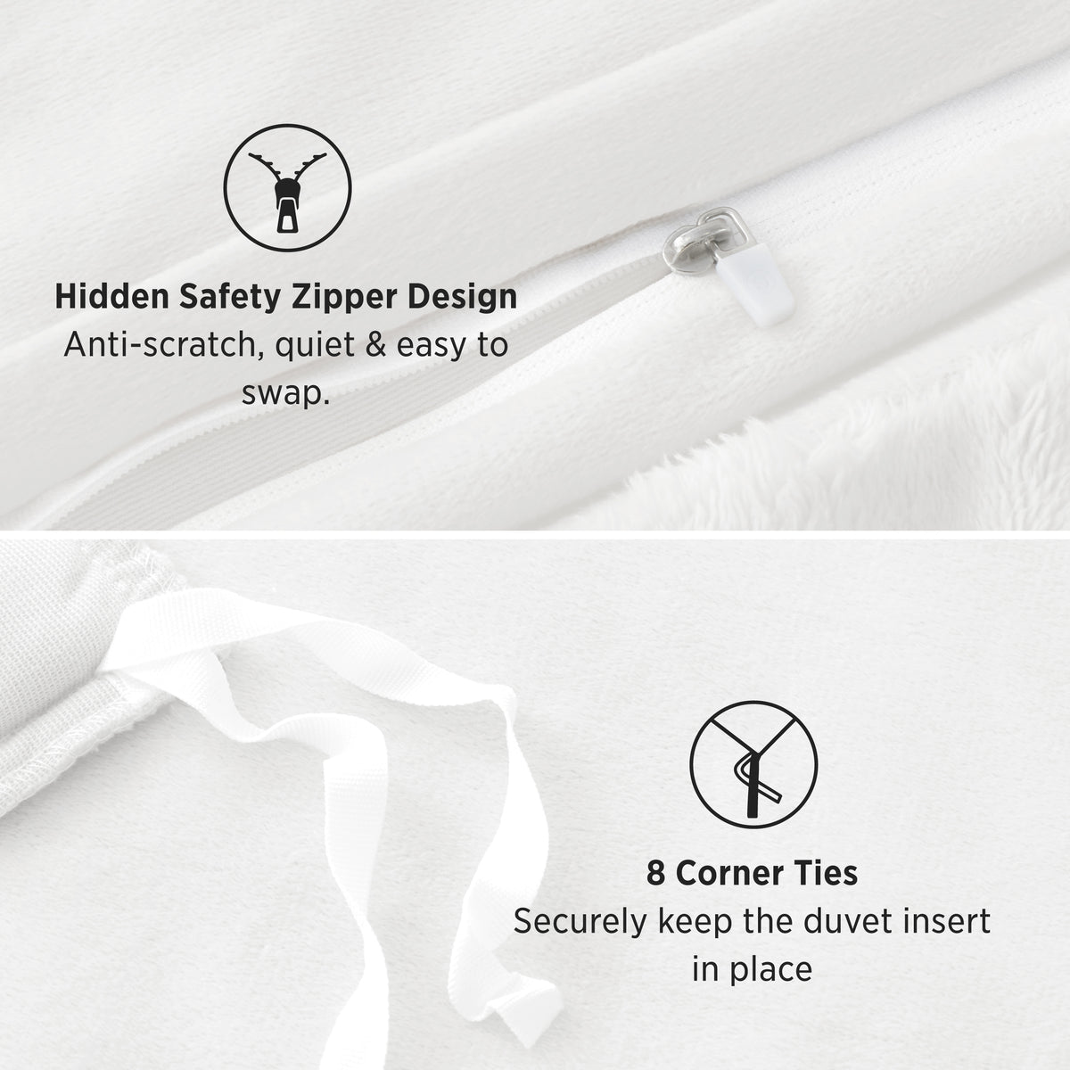 3D Cloud Bubble Flannel Duvet Cover