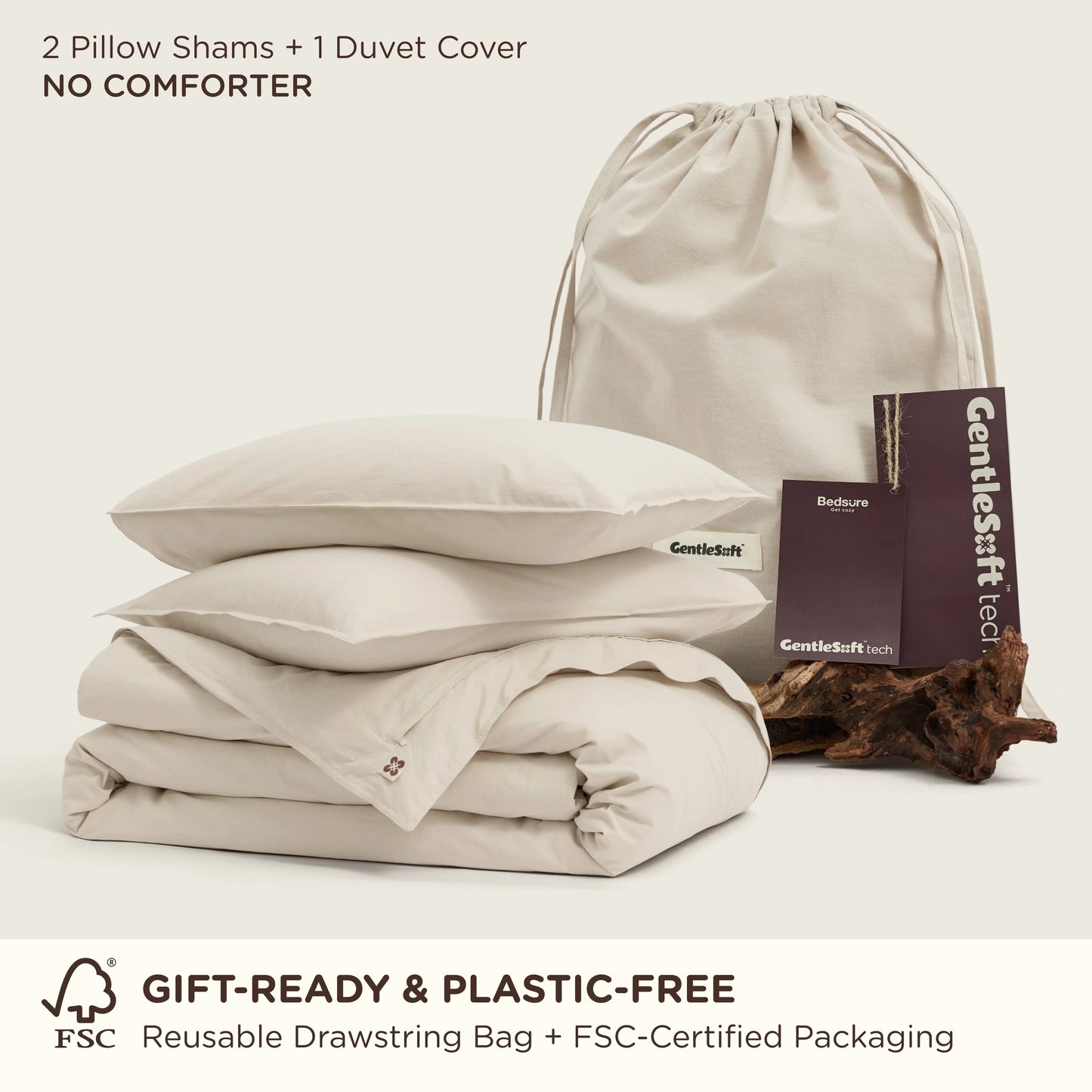 GentleSoft™  Slub Cotton Duvet Cover Set