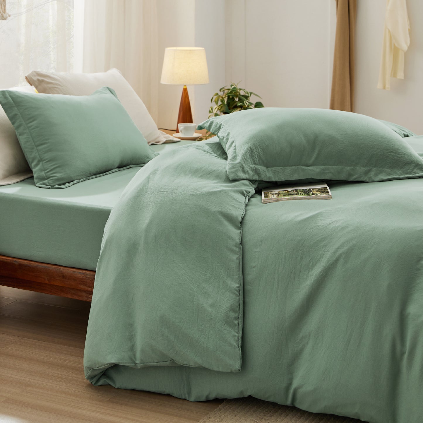 Prewashed Microfiber Duvet Cover Set