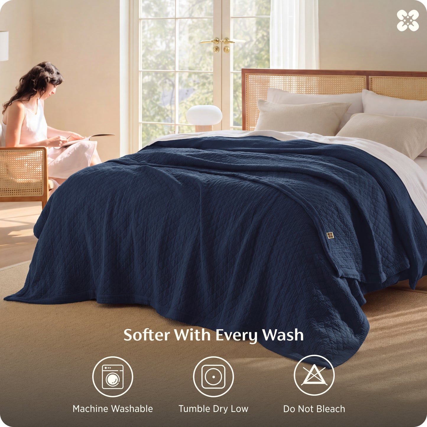 8-Layer Cotton Muslin Blanket