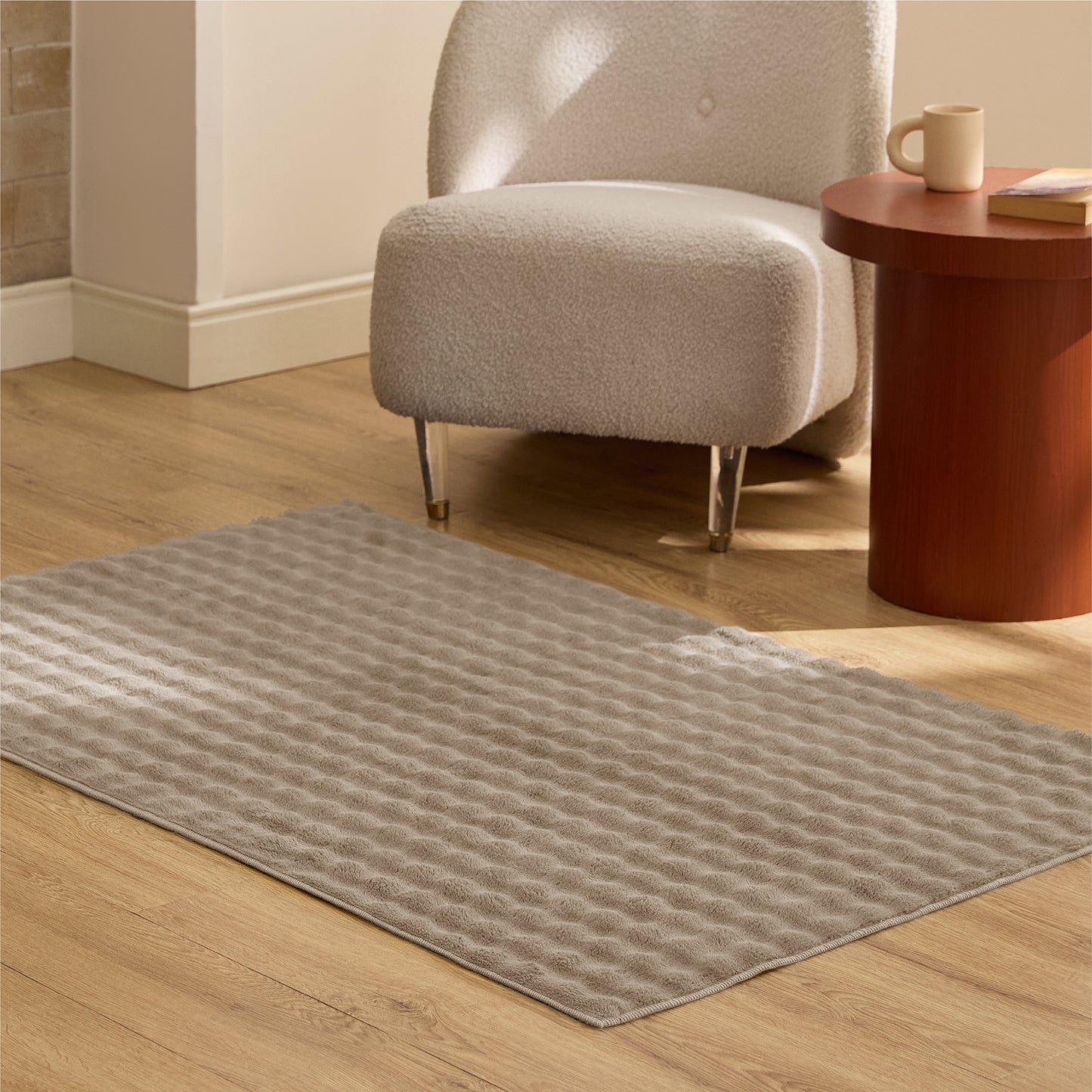 Bubble Flannel Area Rug