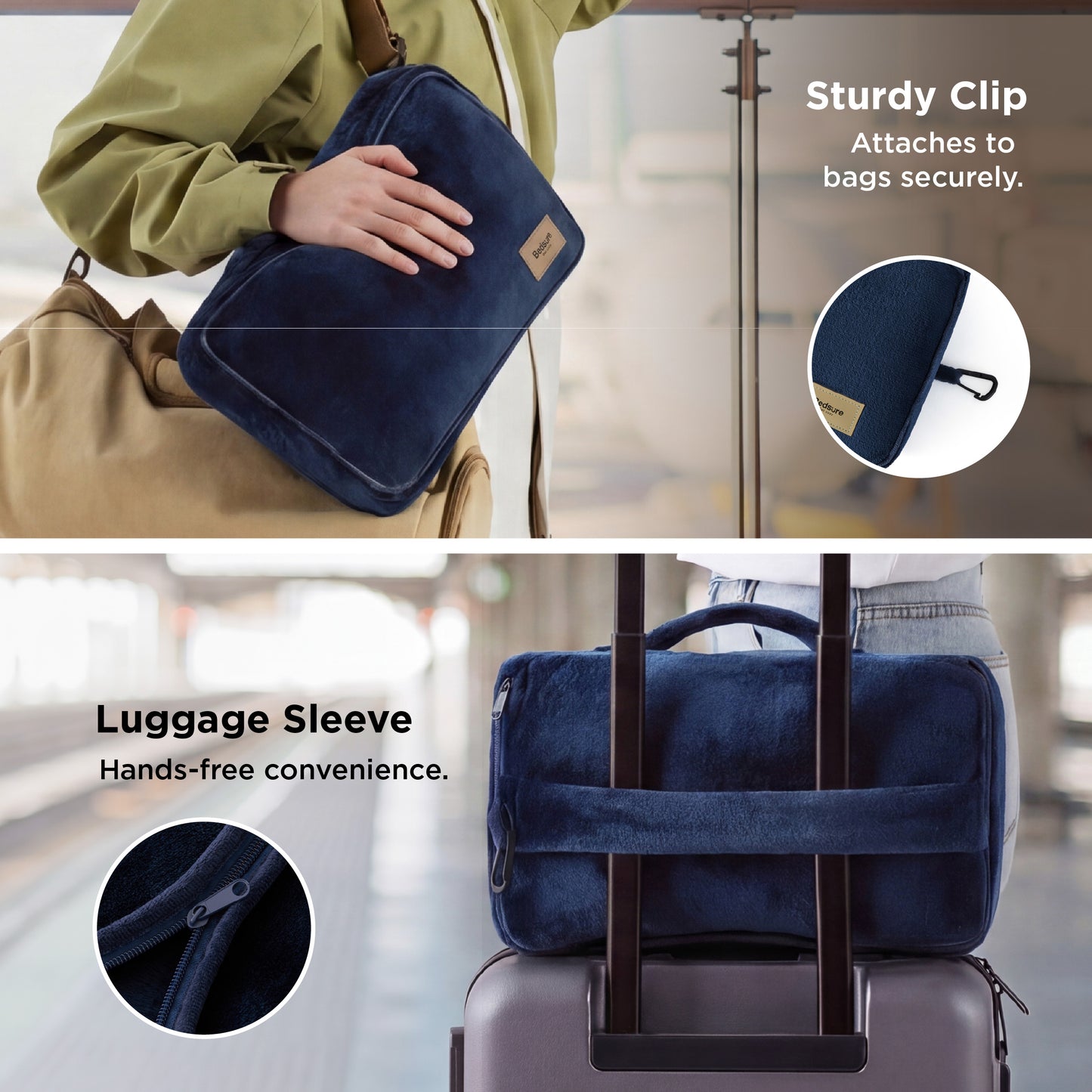 4-Piece Flannel Travel Essential Set