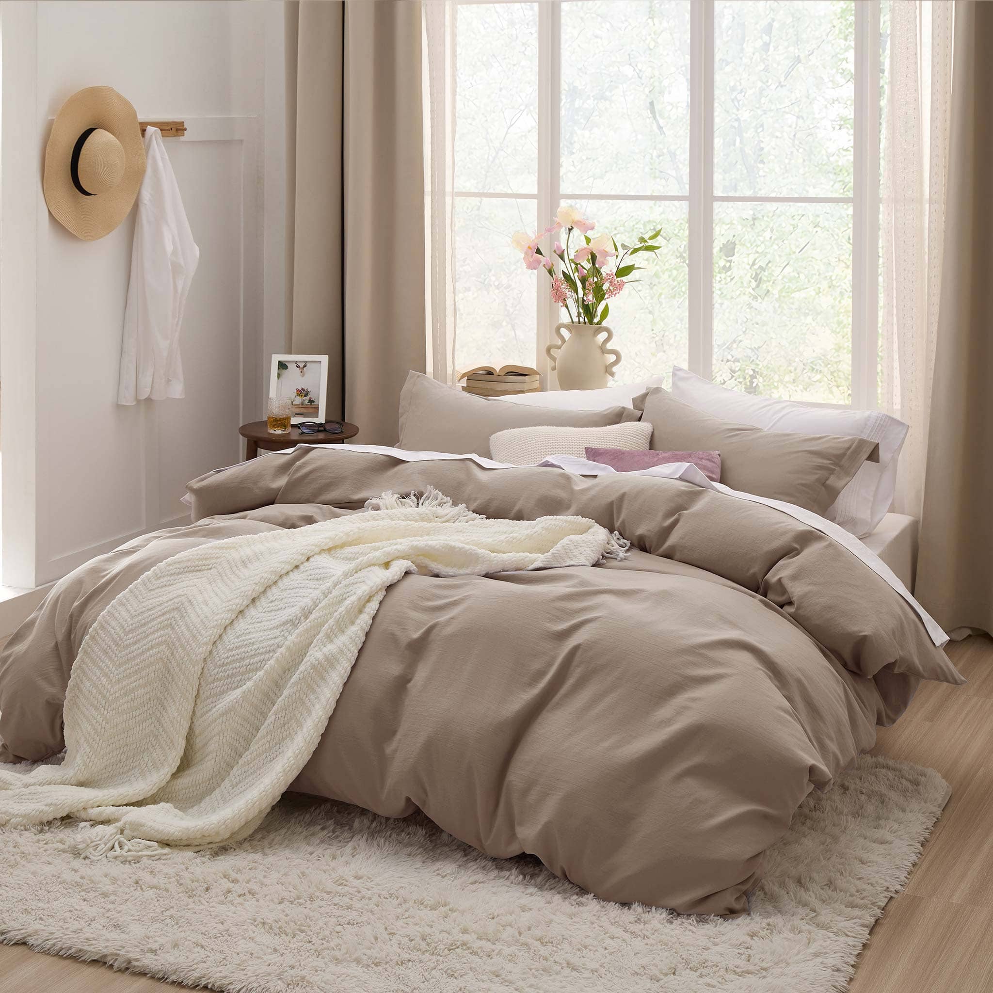 Prewashed Polyester Microfiber Duvet Cover Set