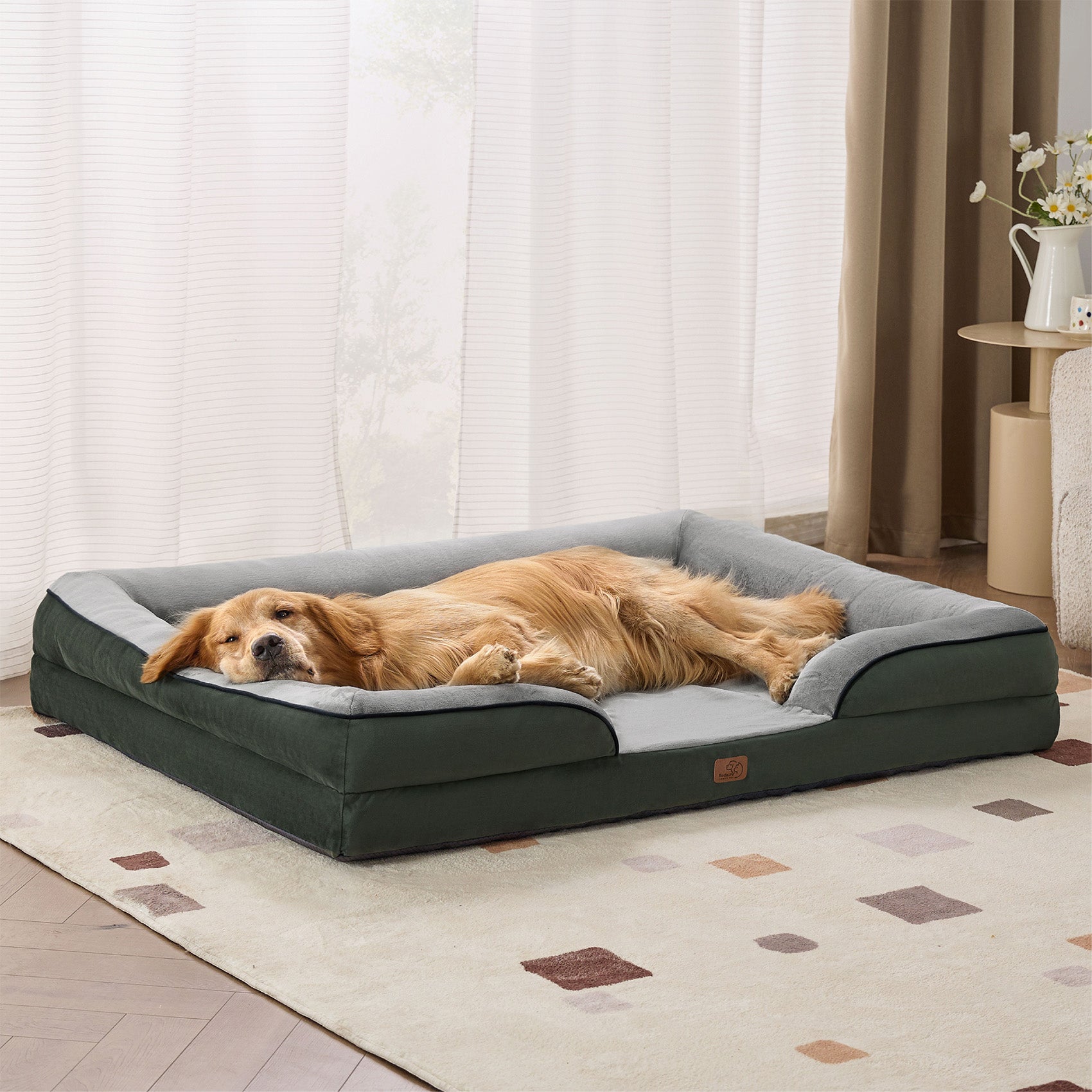 Orthopedic Flannel Dog Sofa