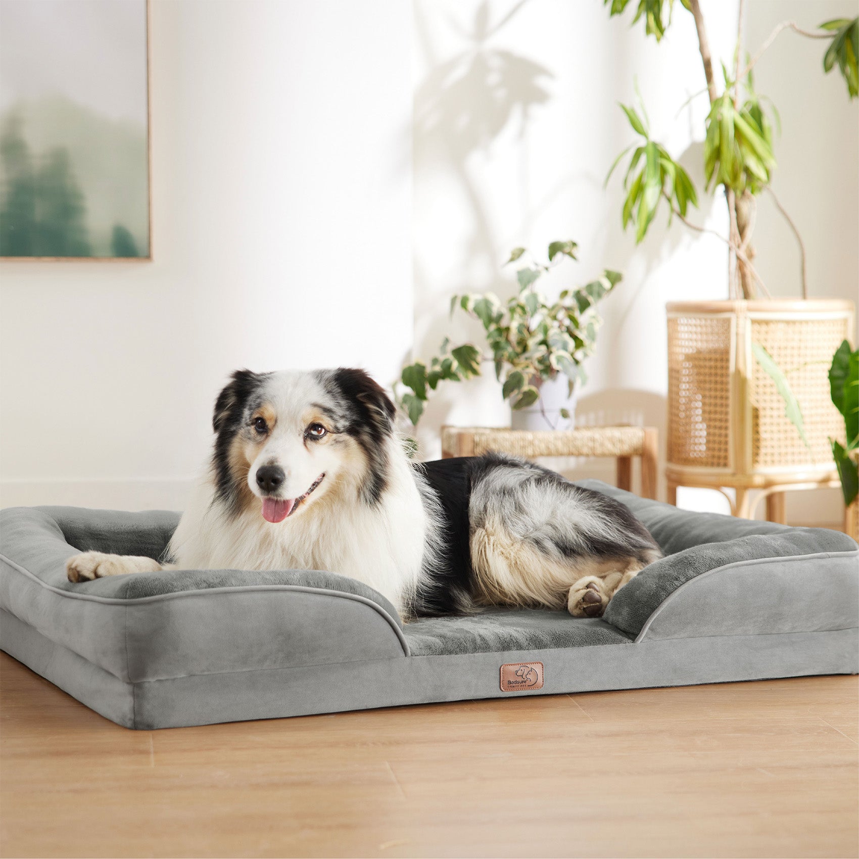 Orthopedic Flannel Dog Sofa