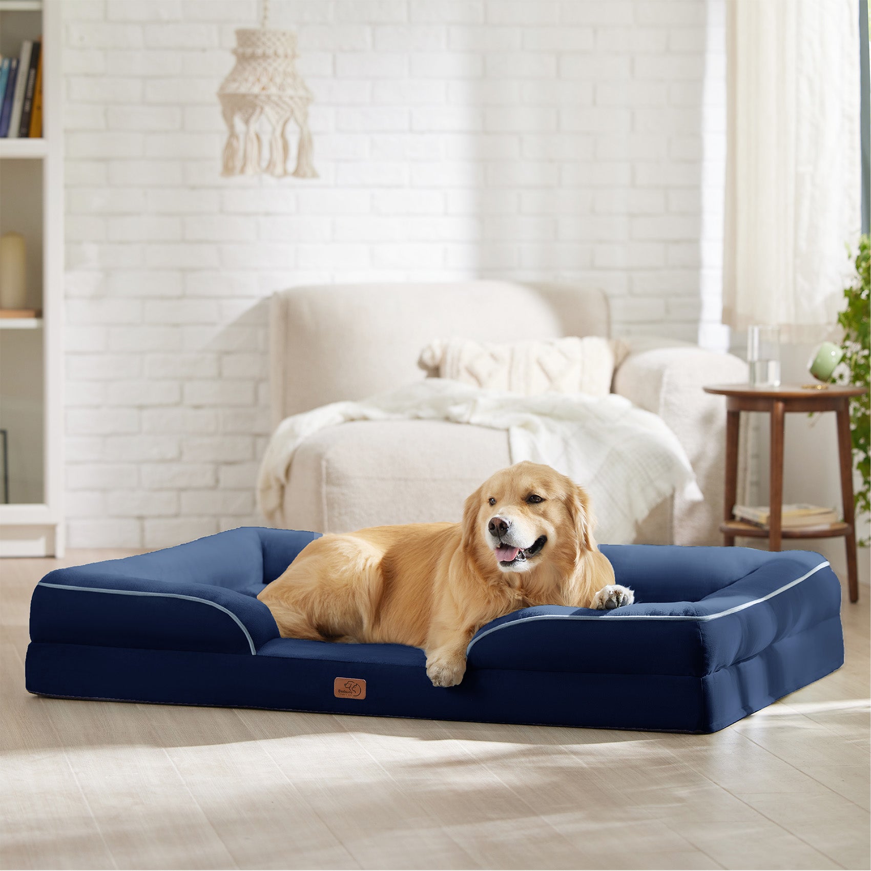 Orthopedic Flannel Dog Sofa