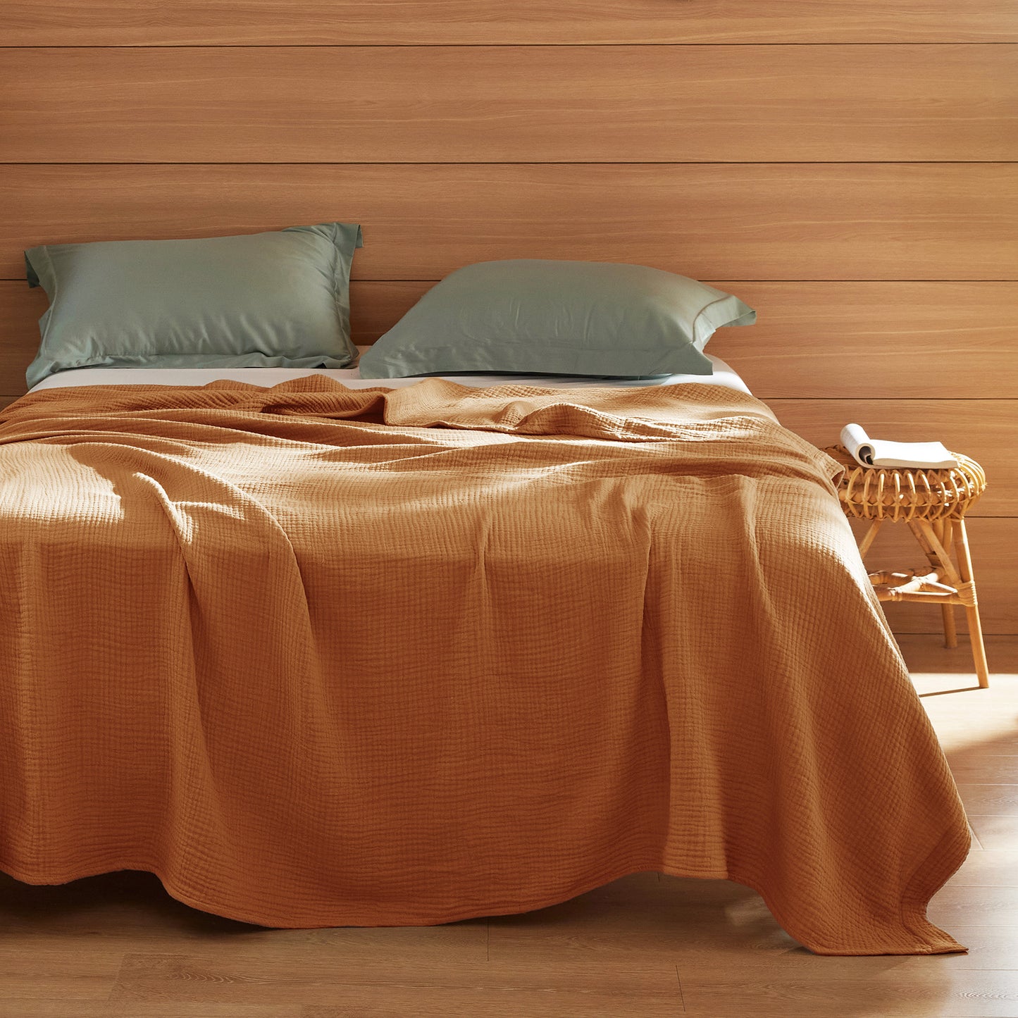 GentleSoft® 100% Cotton Gauze Spring Throw Blanket