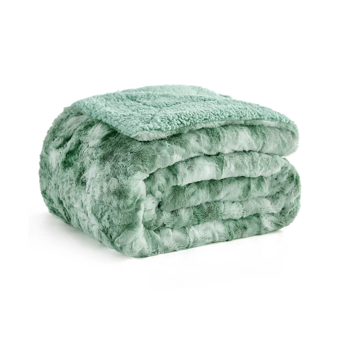 Faux Fur Sherpa Fleece Blanket