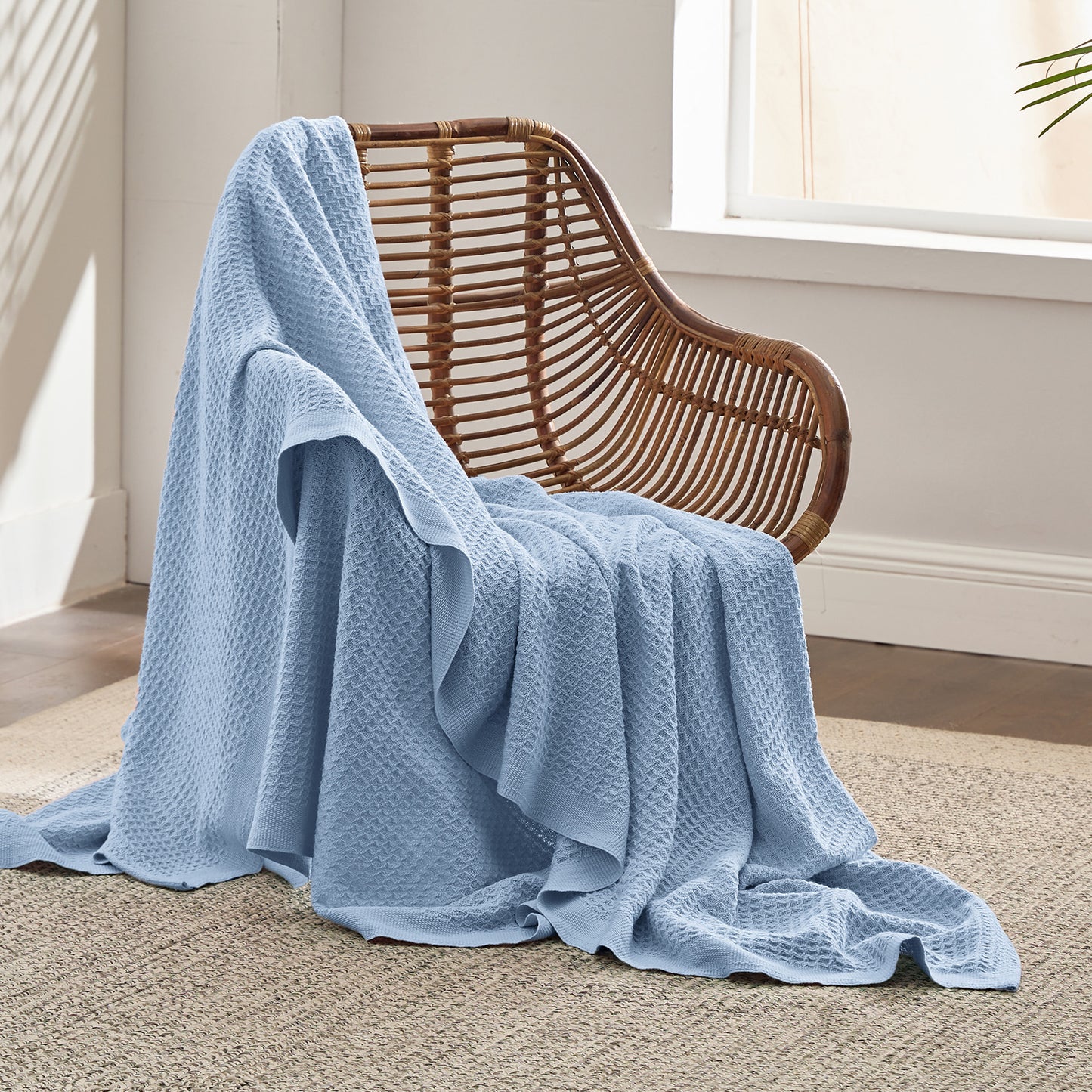 GentleSoft™ Cotton Waffle Weave Blanket