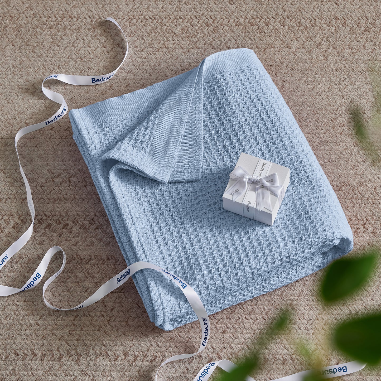 GentleSoft™ Cotton Waffle Weave Blanket