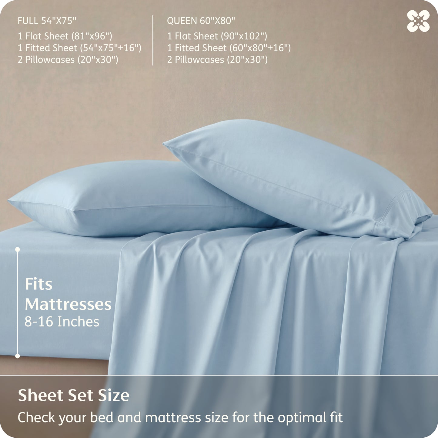 Rayon Derived from Bamboo Sheet Set