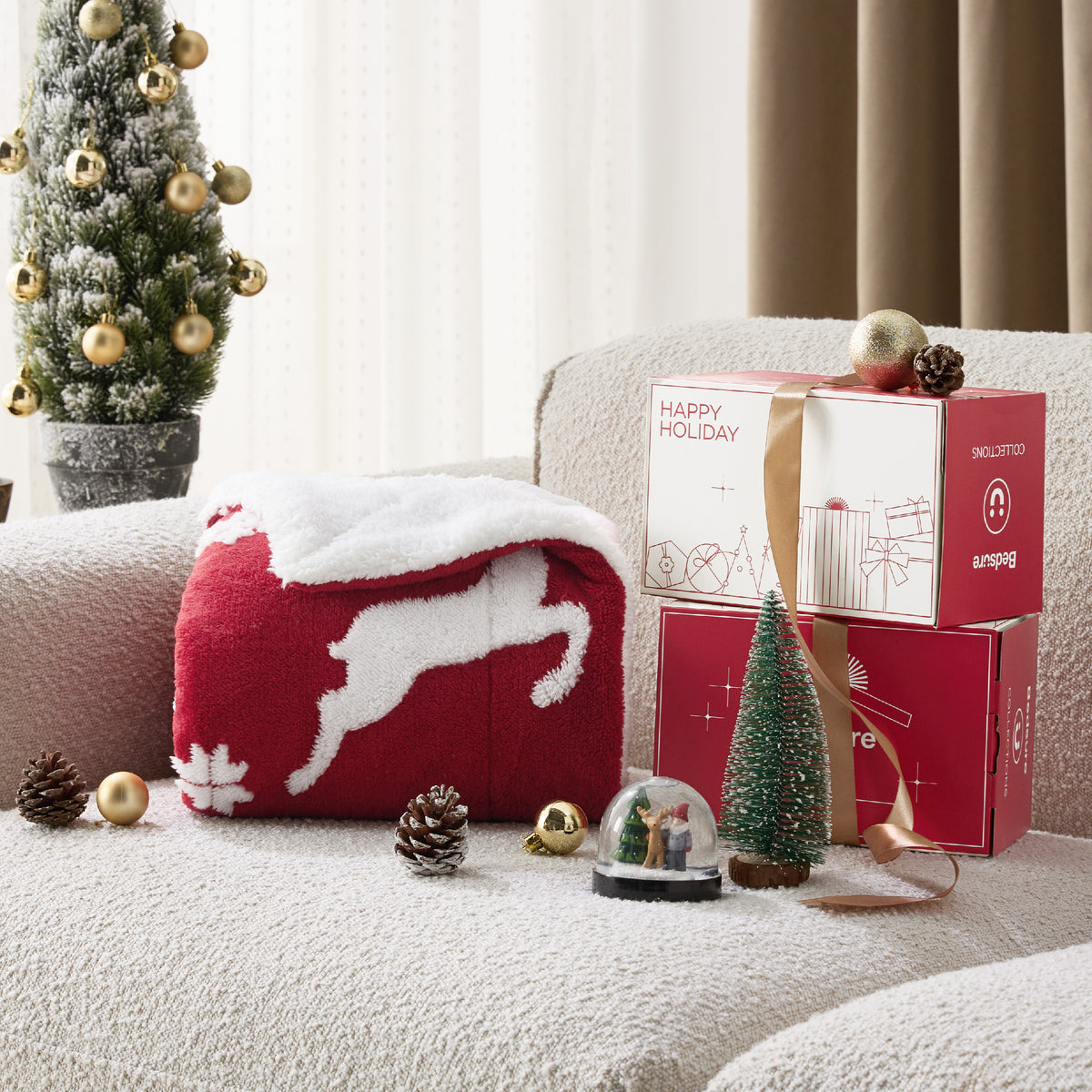 Christmas Fuzzy Sherpa Blanket