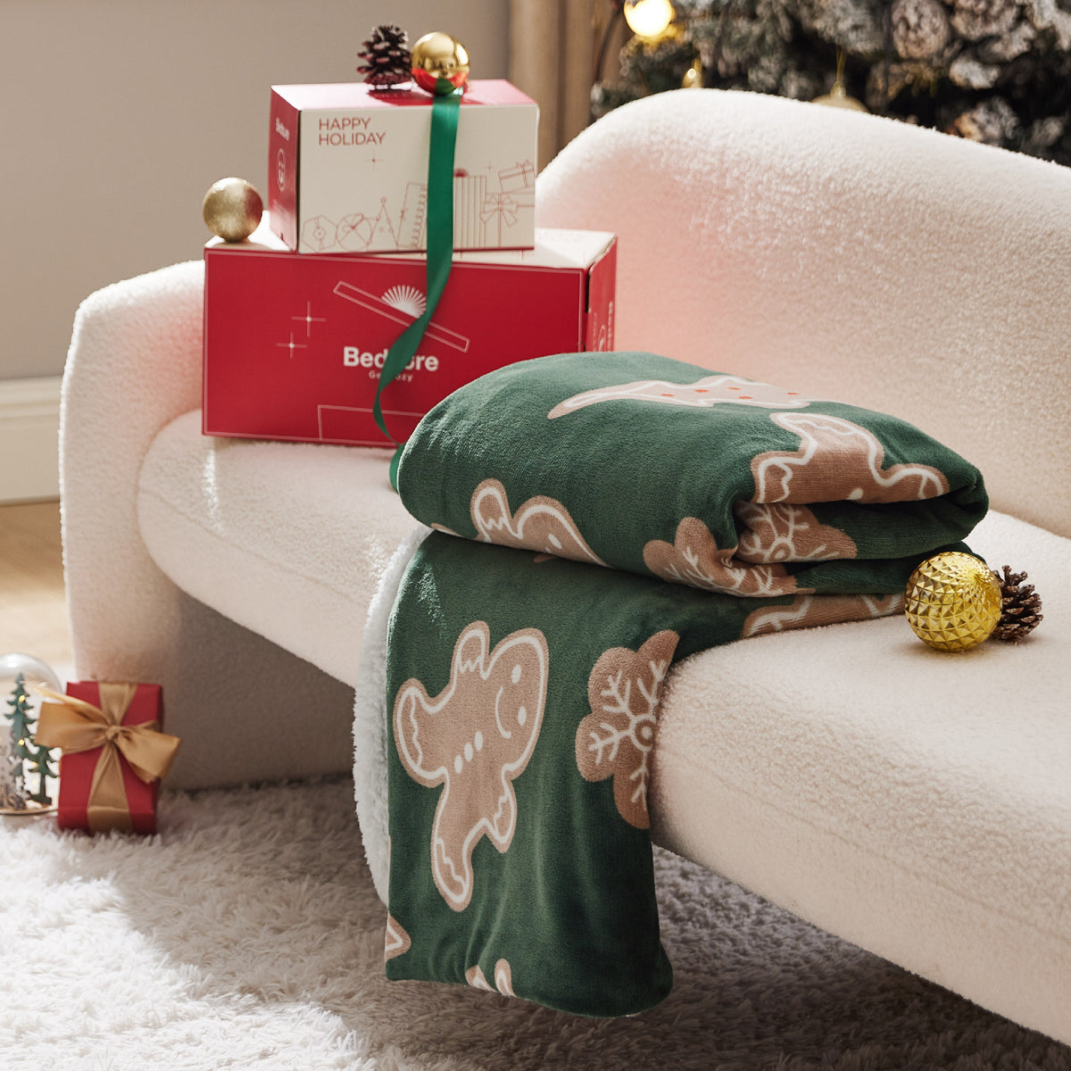 Christmas Fuzzy Sherpa Blanket