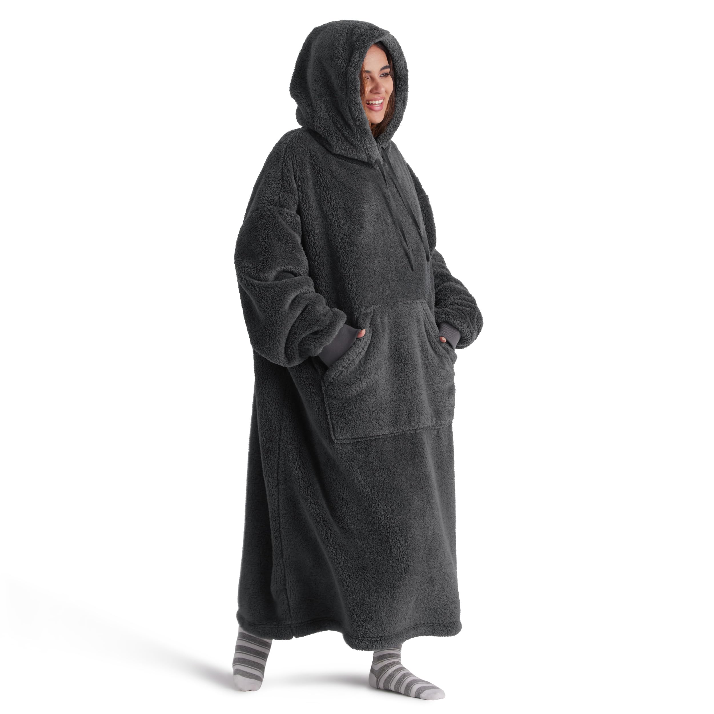 GentleSoft™ Ultra Soft Long Shaggy Sherpa Hooded Blanket | Bedsure®