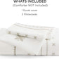 Boho Vertical Jacquard Duvet Cover Set White