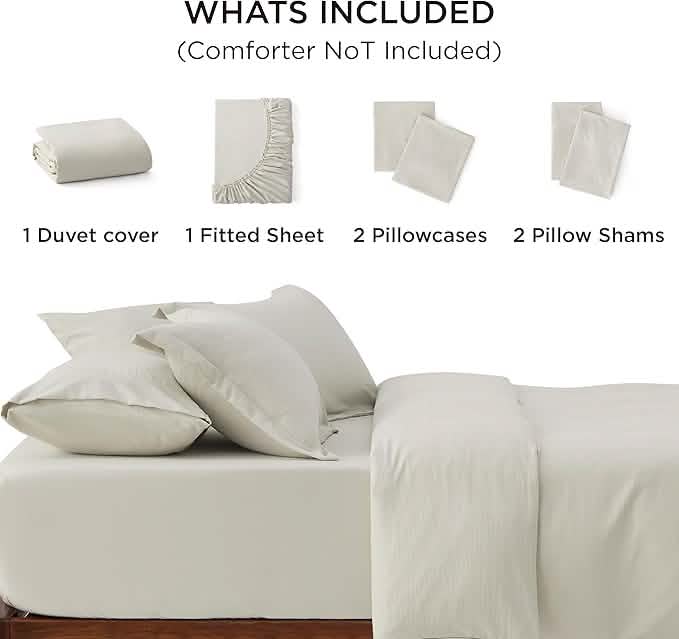 Comprehensive Prewashed Duvet Cover Set