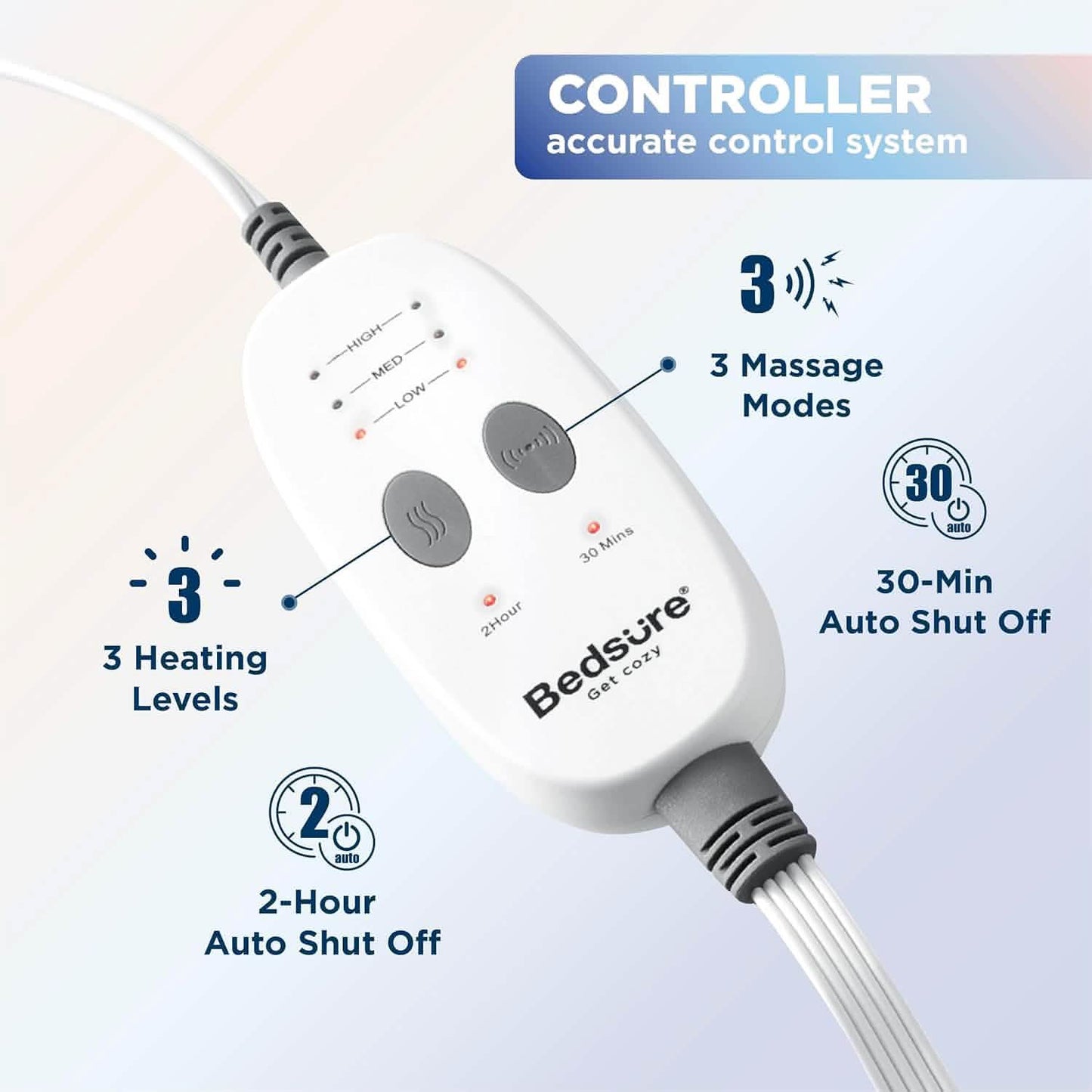 Weighted Heating Pad with Massager