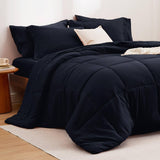 Bedsure Comforter Set - 7 Pieces Solid