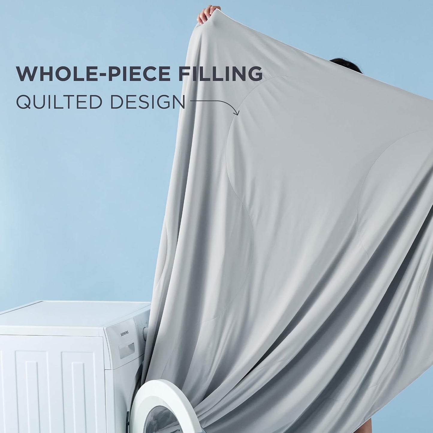 Bedsure Cooling Blankets for Hot Sleepers - Cold Blankets for Sleeping Queen Size for Bed, Lightweight Summer Ice Breathable Double-Sided Bedding Essentials as Gifts, Grey, 90x90 Inches