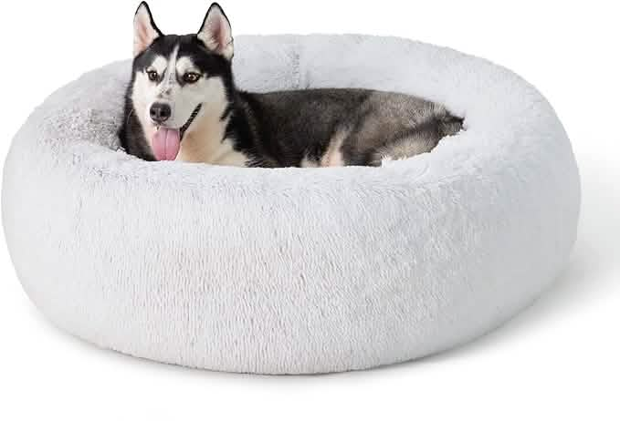 Calming Donut Bed for Dogs and Cats