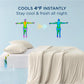 Bedsure Cooling Duvet Cover Queen Size - GentleSoft™ Cooling Bedding Set for Hot Sleepers, Ice-Cool Fabric Technology for Night Sweats, Soft & Breathable Lightweight Comforter Cover Set, 90x90, Beige