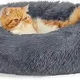 Calming Donut Bed for Dogs and Cats