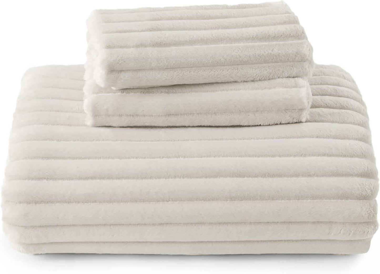 Striped Flannel Duvet Cover Set