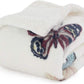 Printed Throw Sherpa Blanket white Butterfly