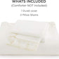 100% Cotton Stripe Slub Print Duvet Cover Set
