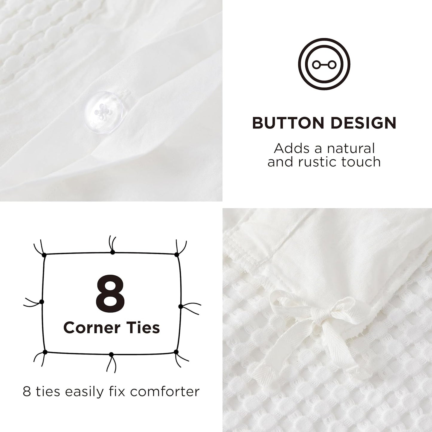 Cooling Waffle Duvet Cover Set