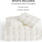 Carved Faux Rabbit Fur Duvet Cover Set