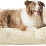 Orthopedic Long Faux Fur Flannel Dog Sofa