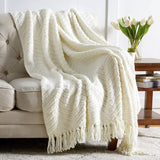 Versatile Knit Woven Chenille Blanket