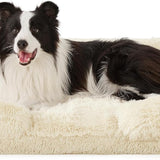 Orthopedic Long Faux Fur Flannel Dog Sofa