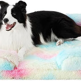 Orthopedic Long Faux Fur Flannel Dog Sofa