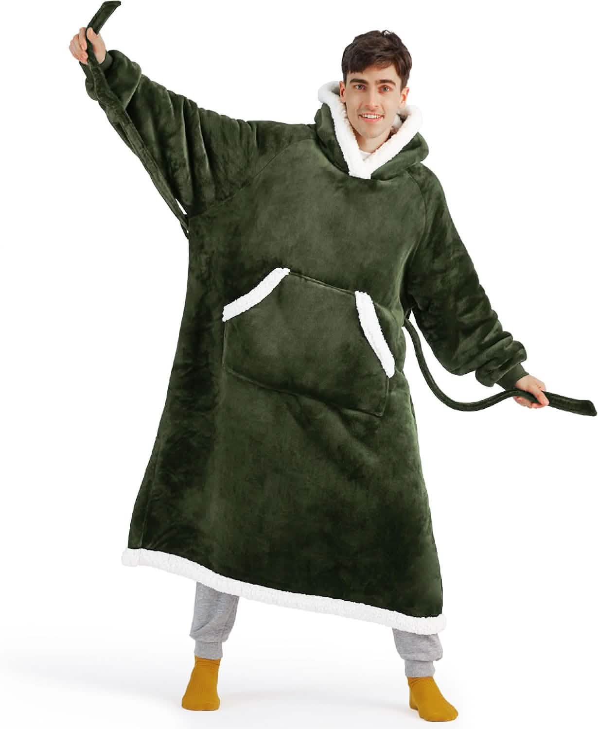 Sherpa Fleece Wearable Blanket